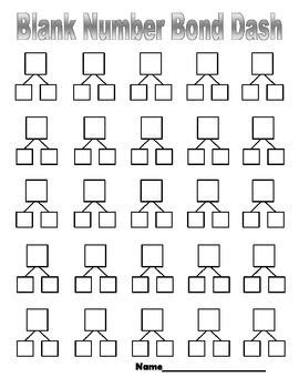 Printable Number Bond Template