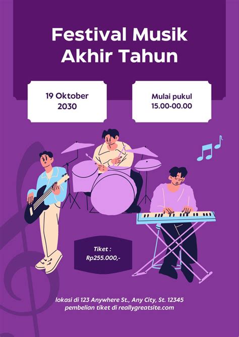 Gratis Contoh Poster Konser Keren And Kreatif Canva