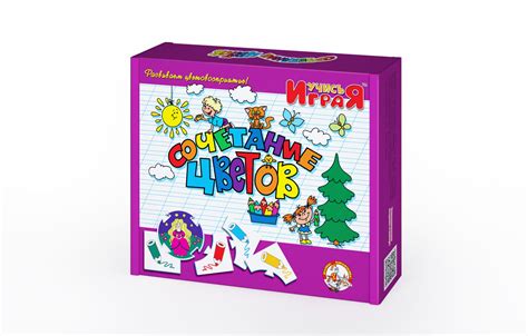 Дидактический игра-пазл «Сочетание цветов» серии «Учись, играя» для ...