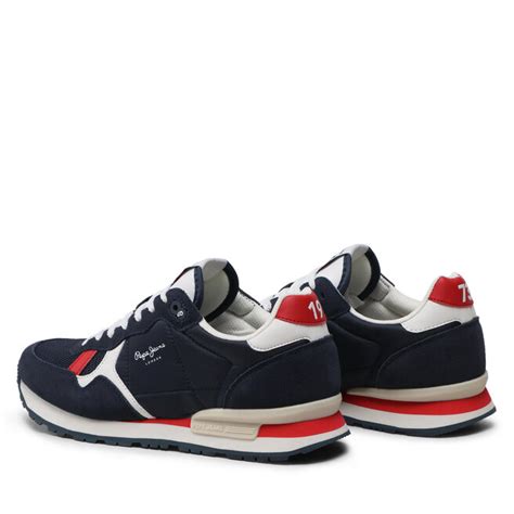 Sneakersy Pepe Jeans Brit Man Heritage Pms Navy Eobuv Cz