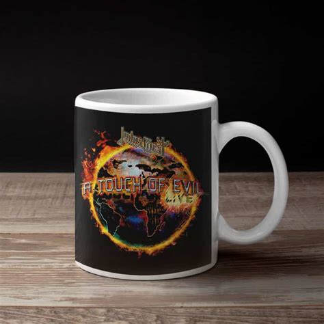 Judas Priest Coffee Mug Judas Priest A Touch Of Evil Live Coffee Mug