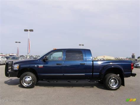 2007 Patriot Blue Pearl Dodge Ram 3500 Laramie Mega Cab 4x4 Dually 7482062 Photo 6 Gtcarlot