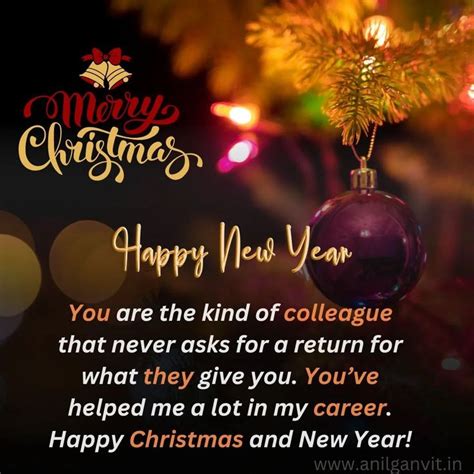 Merry Christmas And Happy New Year Wishes To Colleagues Merry