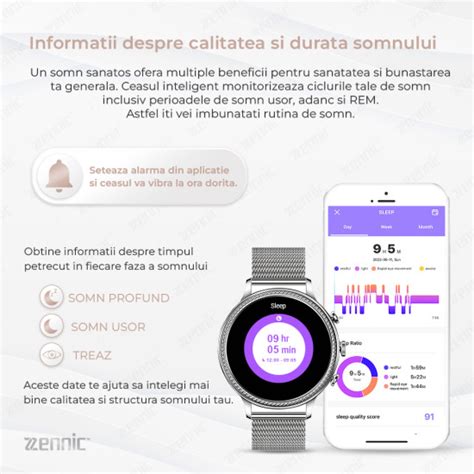 Ceas Smartwatch Si Bratara Fitness In Zennic Infinity