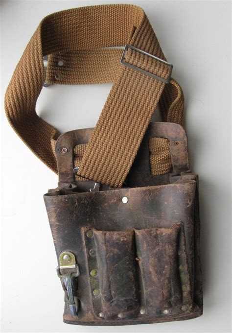 vintage leather tool belt