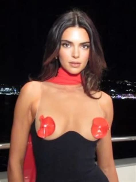 Kendall Jenner Frees The Nipple In Boob Baring Mini Dress Photos