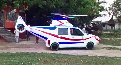 Helicopter Cars Bihar Mechanic Turns Cars Into Choppers