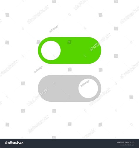 toggle button vector toggle icon stock vector royalty