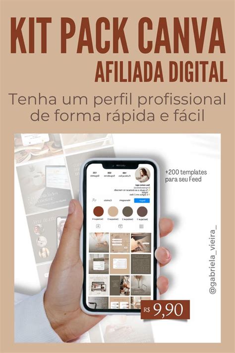 Perfil Profissional Para Afiliada Digital Templates Iphone Canvas