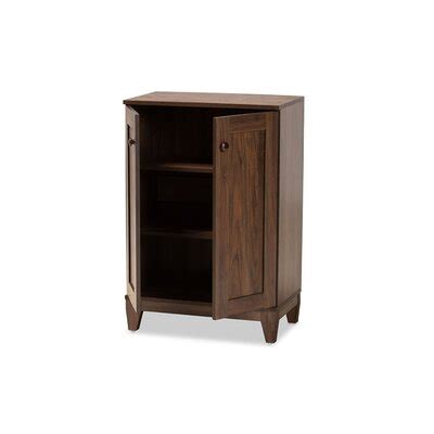 Loon Peak Pairs Brown Manufactured Wood Shoe Storage Cabinet Wayfair