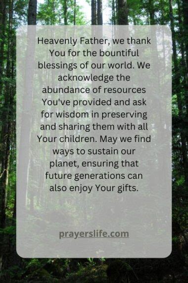 Powerful Prayers For The Environment