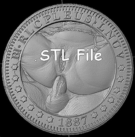 Nude Coin Relief Stl File D Print Cnc Router File Coin Xxx Stl File For D Printing And