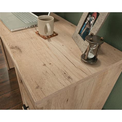 Sauder Desk with File Drawer in Prime Oak