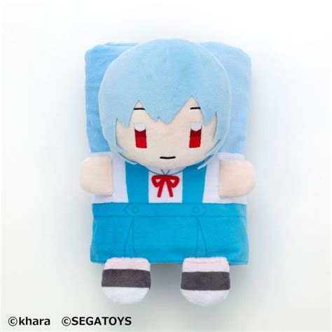 Neon Genesis Evangelion: Rei Ayanami Roll-Up Plush Figure (23cm) - Merchoid