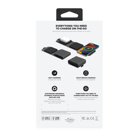 mophie universal snap+ multi-device travel charger