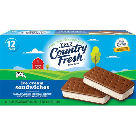 Country Fresh Ice Cream Sandwiches Vanilla 3 5 Fl Oz Delivery Or