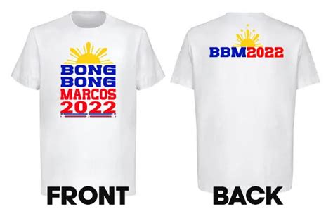 BBM Election Shirt 2022 Cotton Spandex White 180gsm Sublimation