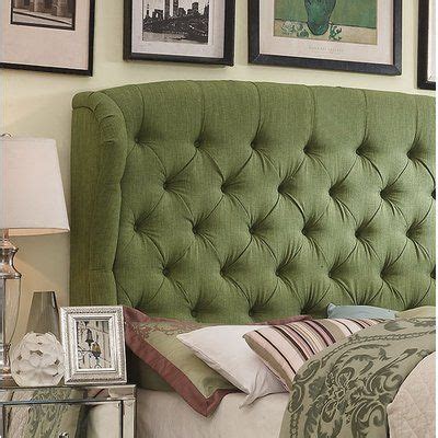 Darby Home Co Halsey Upholstered Wingback Headboard Upholstery Natural