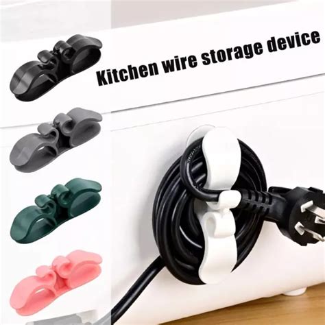 WIRE CABLE ORGANIZER Cord Holder For Kitchen Office Home Cord