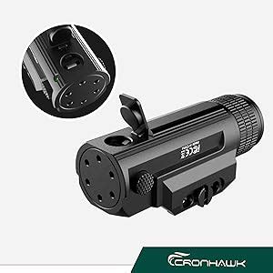 Amazon CRONHAWK 2 Pieces Rechargeable 700 Lumen Pistol Flashlight