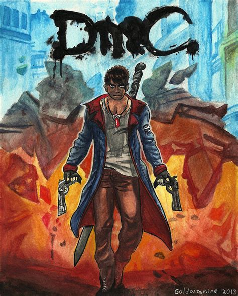 Dmc Devil May Cry Cover By Goldarcanine On Deviantart