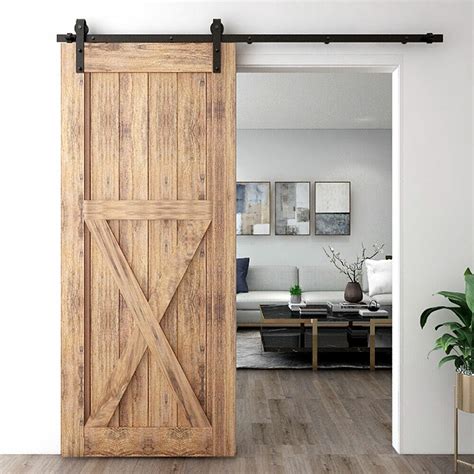 Ccjh Ft Sliding Barn Door Hardware Closet Track Kit For Single