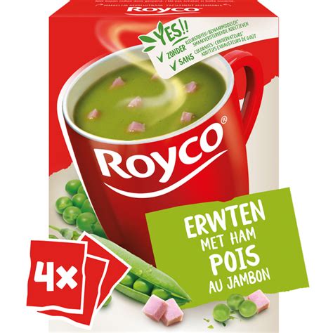 Roger De Lille Soupe De Pois Jambon Royco Sachets