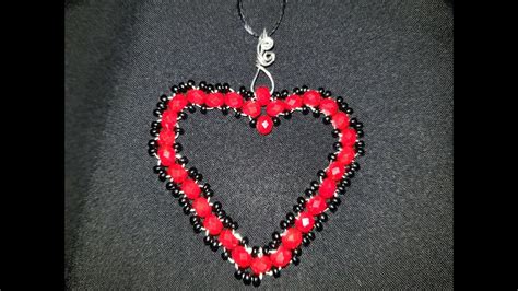 Kristal Kalp Kolye Ucu Yapımı DIY Wirework Beaded Heart Pendant YouTube