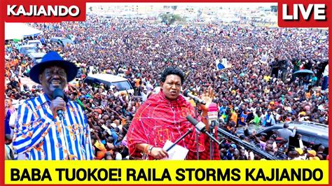 Baba Baba Cheers As Raila Storms Kajiando Today Unbelievable Raila