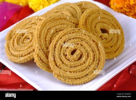 Indian Traditional Snack Chakli A Spiral Shaped Chakali Or Murukku Indian Traditional Tea Time