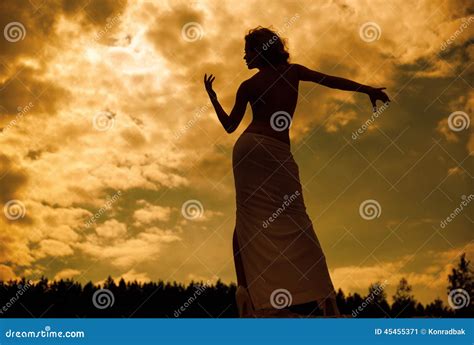 Fine Portrait Of The Half Naked Woman Stock Image Image Of Blue Luxury