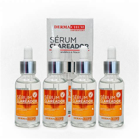 Kit 4 Sérum Clear Clareador 30ml Dermachem Shopee Brasil