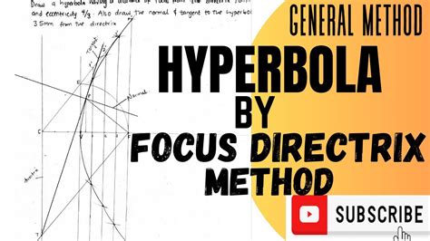 How To Draw Hyperbola Engineering Drawing Focus Directrix Method