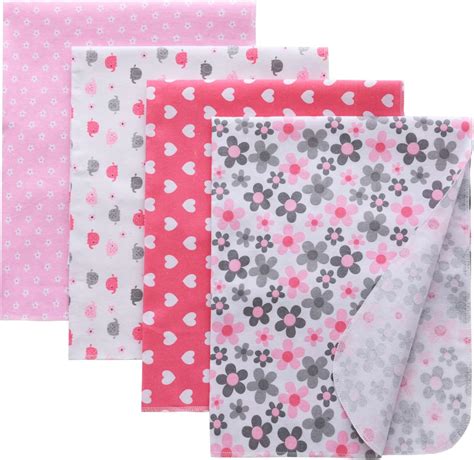 amazoncom gina era flannel receiving blankets baby swaddle blankets