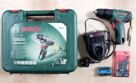 Bosch Psb Li Cordless Drill Lithium Ion Hammer Drill Driver With