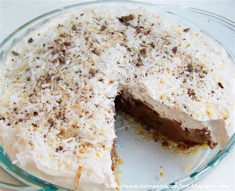 Easy Chocolate Coconut Cream Pie No Bake 1 Cup Toasted Coconut