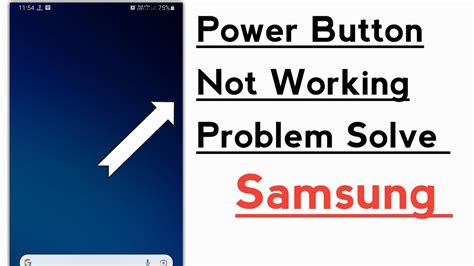 Power Button Not Working Problem Solve In Samsung Galaxy Youtube