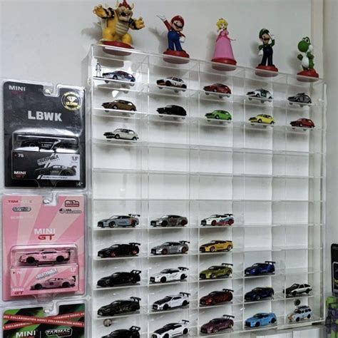 Slots Acrylic Display Case For Tarmac Works Inno Tomica Hot Wheels Matchbox Hobbies