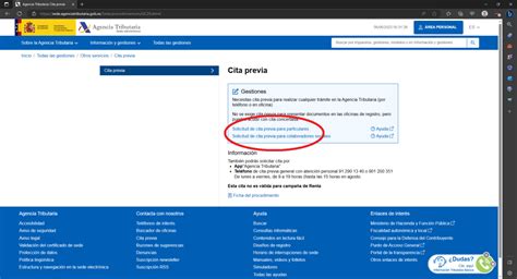 Solicitar Cita Previa En Hacienda Gu A Paso A Paso Tr Mites Oficiales