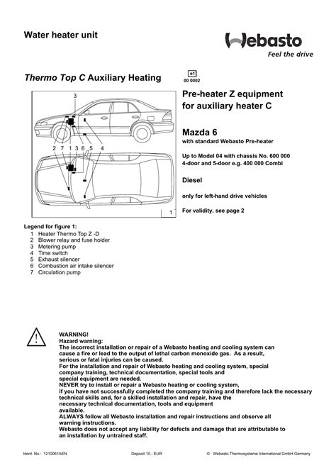 Sale Webasto Thermo Top Evo Manual In Stock