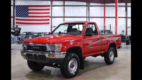 1990 Toyota Pickup Red For Sale Walk Around Video 133k Miles Youtube