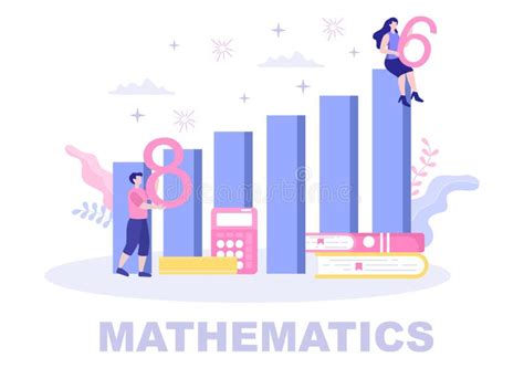 Learning Mathematics Of Education And Knowledge Background Cartoon