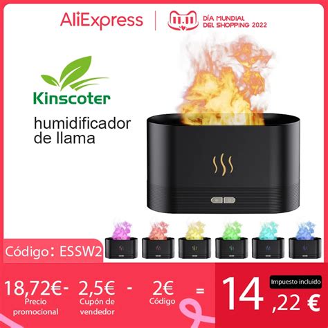 Kinscoter Difusor de Aroma Ultrasónico Humidificador de Aire