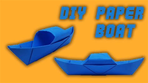 Diy Paper Origami Boat Diy Scholl Project Home Made How To Youtube