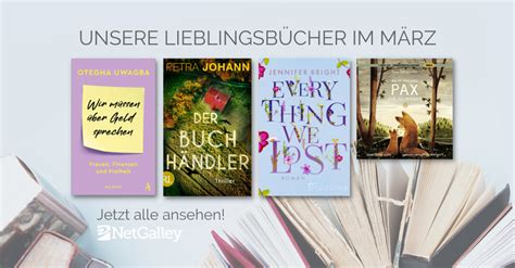 Unsere Lieblingsbücher im März 2022 I NetGalley Deutschland