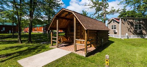 Camping Cabin (No Bathroom) Rustic Pictures - Port Huron KOA Resort ...