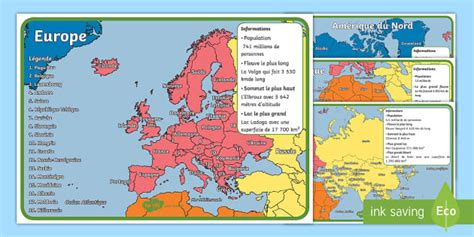 Posters Les Continents Teacher Made Twinkl