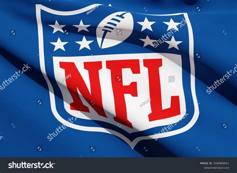 flag nfl logo nfl professional american stock illustration