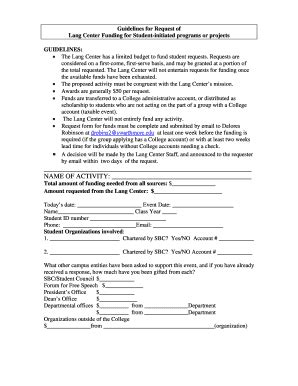 Fillable Online Swarthmore Guidelines For Request Of Swarthmore Fax