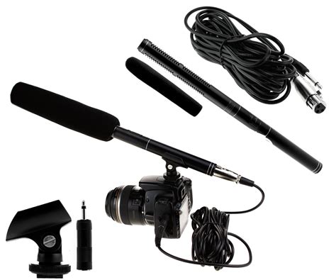 Camera Camcorder Shotgun Microphone Condenser Microphone For Canon Sony ...